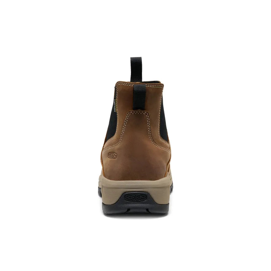 Men's Evanston Chelsea Waterproof Work Boot (Carbon Toe)